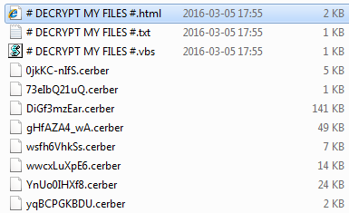 Los archivos .cerber