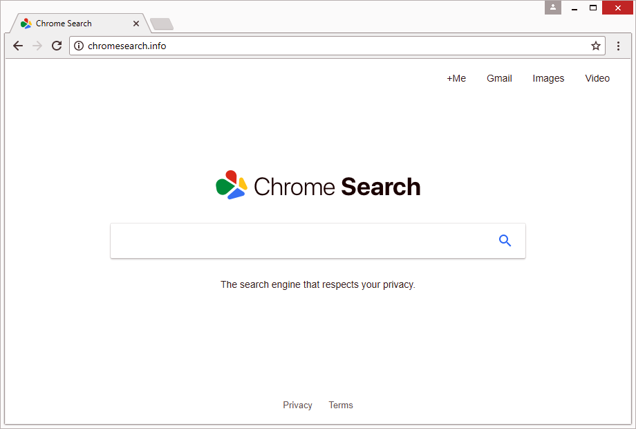 Chromesearch.info página que se hace pasar por la búsqueda de Chrome