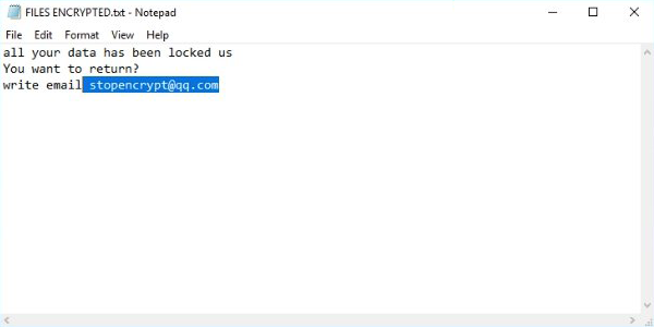 FILES ENCRYPTED.txt, una versión más de notas de rescate por .adobe ransomware